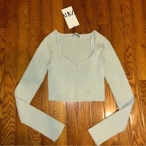 Hot style, Zara cropped sweater top